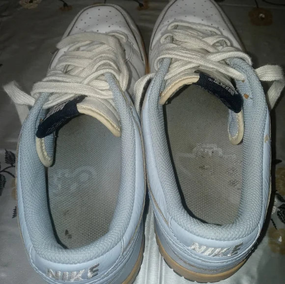 Nike Dunk Low WhiteIce Blue-Obsidian Vintage 2007 size 9.5